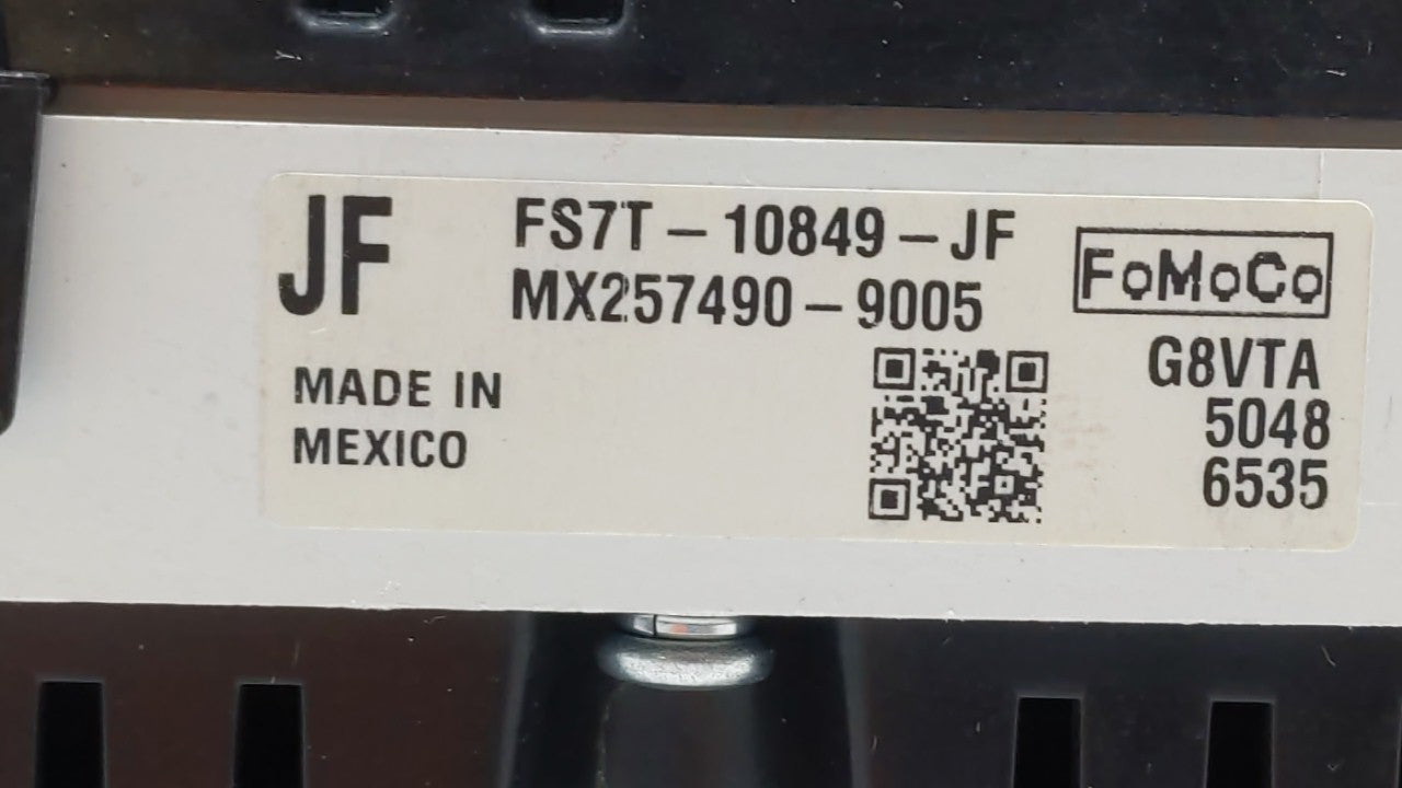 2015 Ford Fusion Instrument Cluster Speedometer Gauges P/N:FS7T-10849-JC FS7T-10849-JE, FS7T-10849-JF Fits OEM Used Auto Par