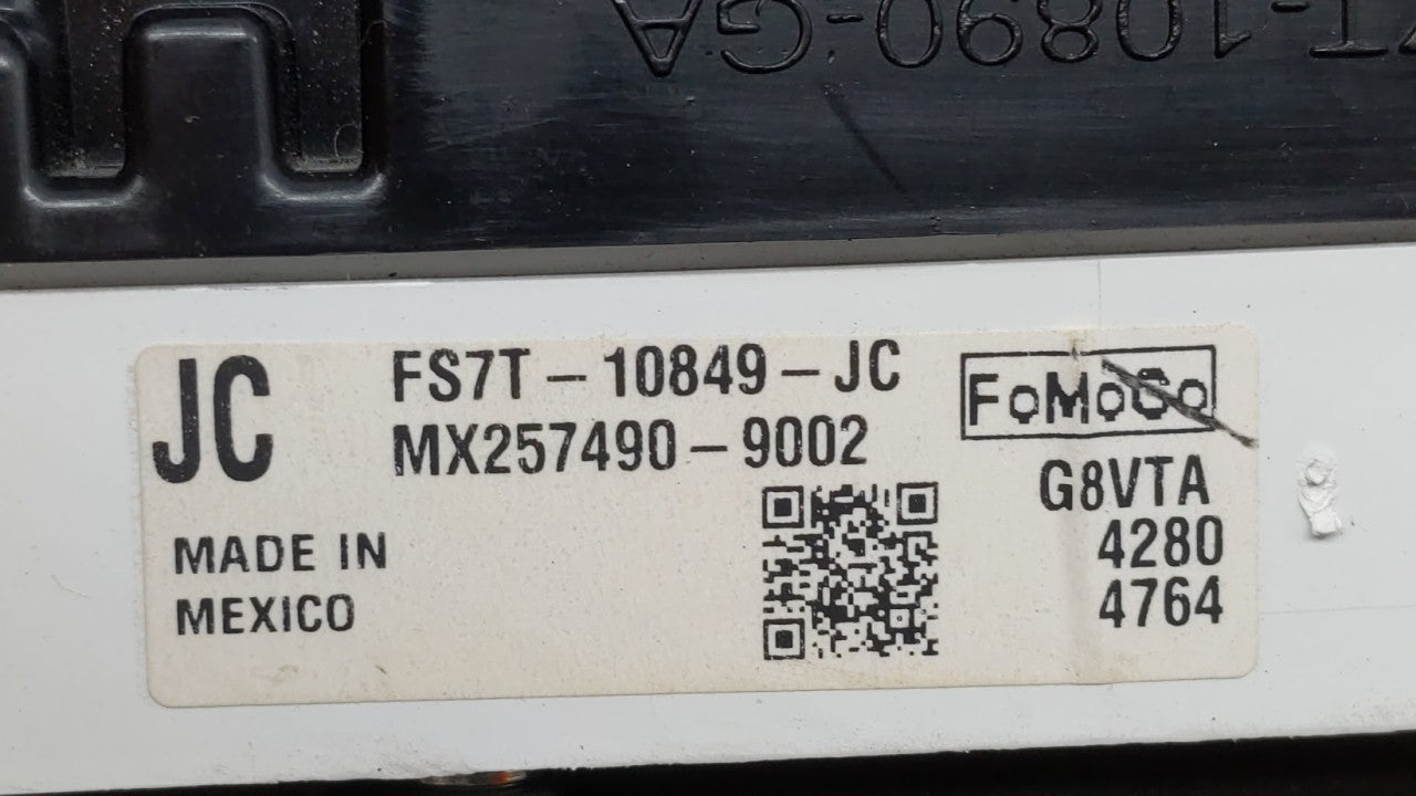 2015 Ford Fusion Instrument Cluster Speedometer Gauges P/N:FS7T-10849-JC FS7T-10849-JE, FS7T-10849-JF Fits OEM Used Auto Par