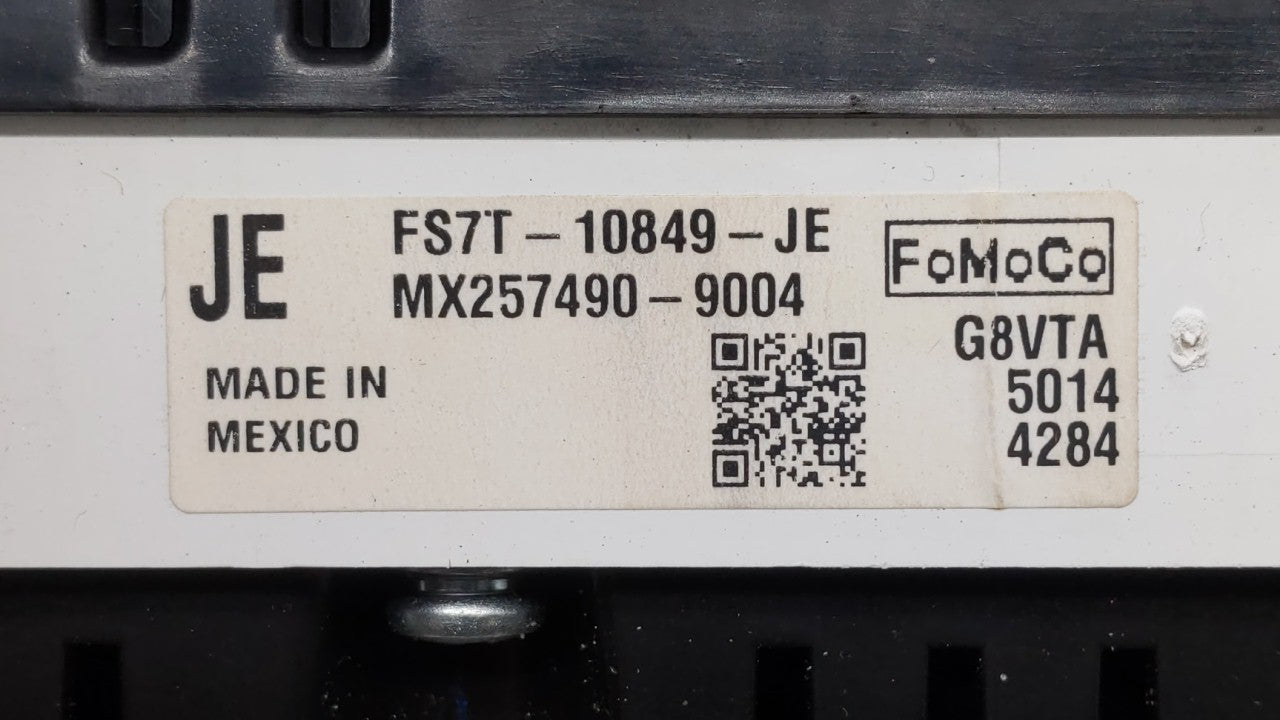 2015 Ford Fusion Instrument Cluster Speedometer Gauges P/N:FS7T-10849-JC FS7T-10849-JE, FS7T-10849-JF Fits OEM Used Auto Par