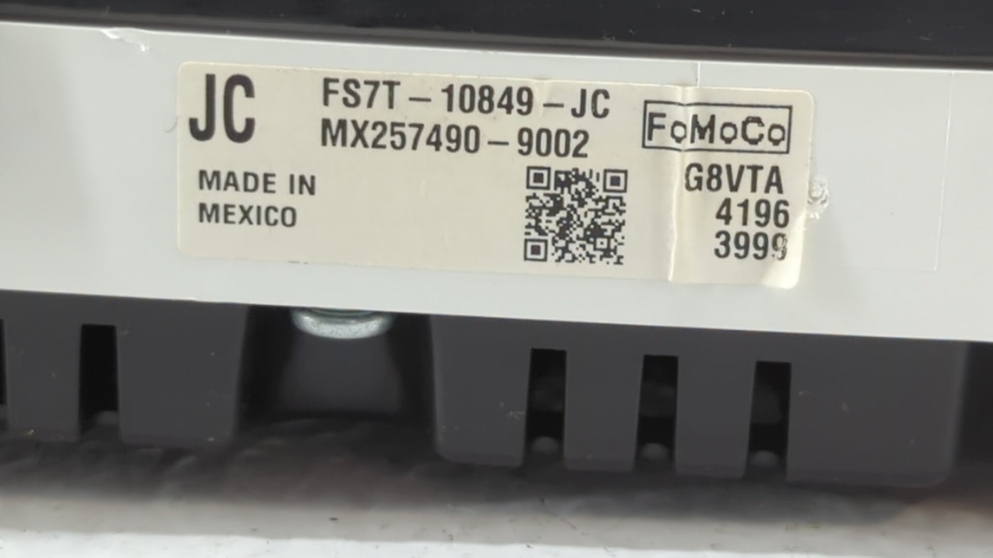 2015 Ford Fusion Instrument Cluster Speedometer Gauges P/N:FS7T-10849-JC FS7T-10849-JE, FS7T-10849-JF Fits OEM Used Auto Par