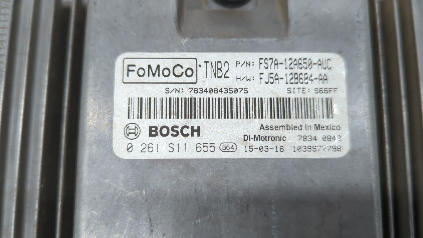 2015 Ford Fusion PCM Engine Control Computer ECU ECM PCU OEM P/N:FS7A-12A650-AUC FS7A-12A650-AYC, FS7A-12A50-AVC Fits OEM Us