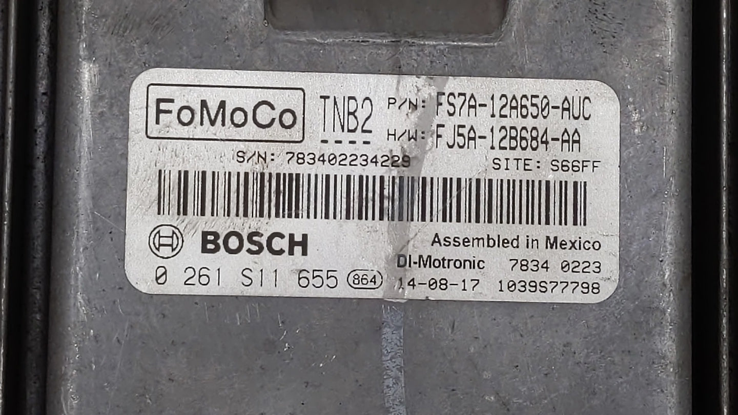 2015 Ford Fusion PCM Engine Control Computer ECU ECM PCU OEM P/N:FS7A-12A650-AUC FS7A-12A650-AYC, FS7A-12A50-AVC Fits OEM Us