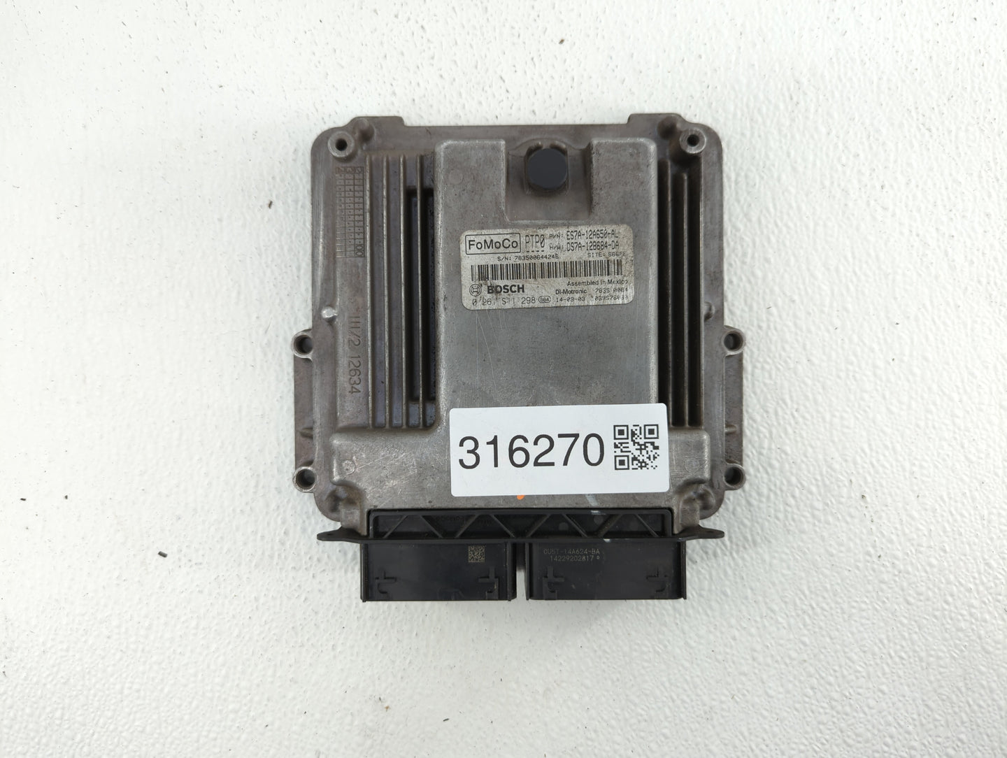 2014-2016 Ford Fusion PCM Engine Control Computer ECU ECM PCU OEM P/N:ES7A-12A650-DFC ES7A-12A650-EK Fits Fits 2014 2015 201