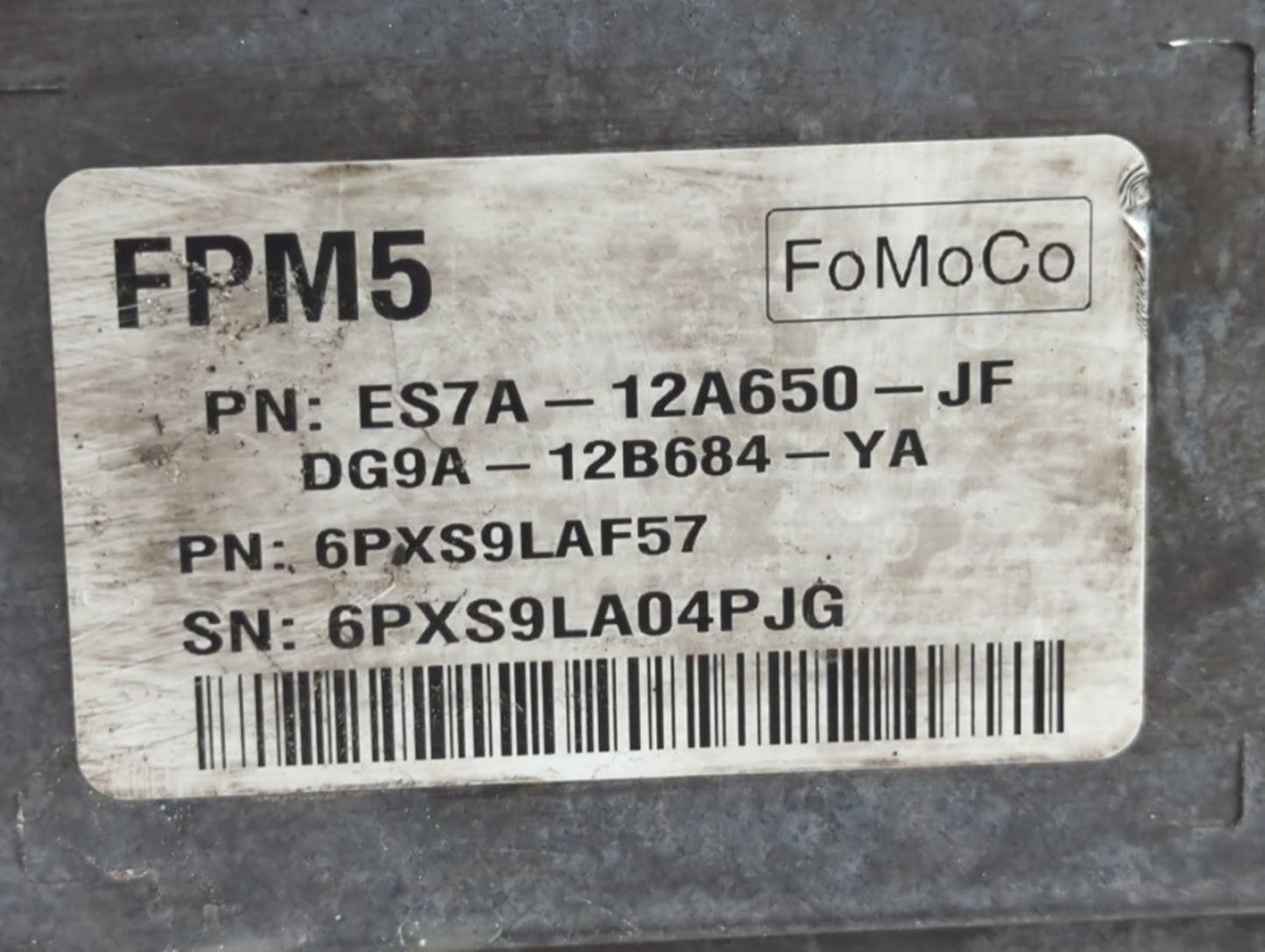 2014-2016 Ford Fusion PCM Engine Control Computer ECU ECM PCU OEM P/N:GS7A-12A650-UA ES7A-12A650-GG Fits Fits 2014 2015 2016