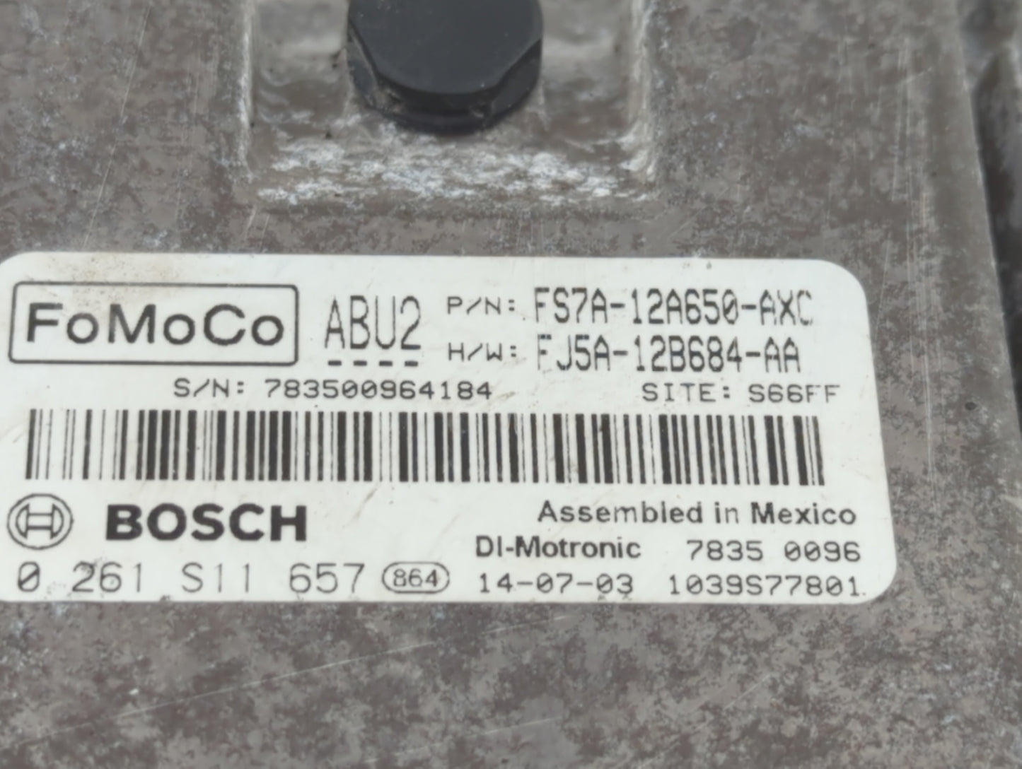 2015 Ford Fusion PCM Engine Control Computer ECU ECM PCU OEM P/N:FS7A-12A650-AXC FS7A-12A650-AUC, FS7A-12A650-AYC Fits OEM U