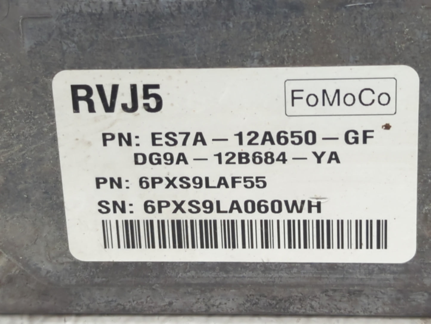 2014-2016 Ford Fusion PCM Engine Control Computer ECU ECM PCU OEM P/N:ES7A-12A650-GD GS7A-12A650-UA Fits Fits 2014 2015 2016