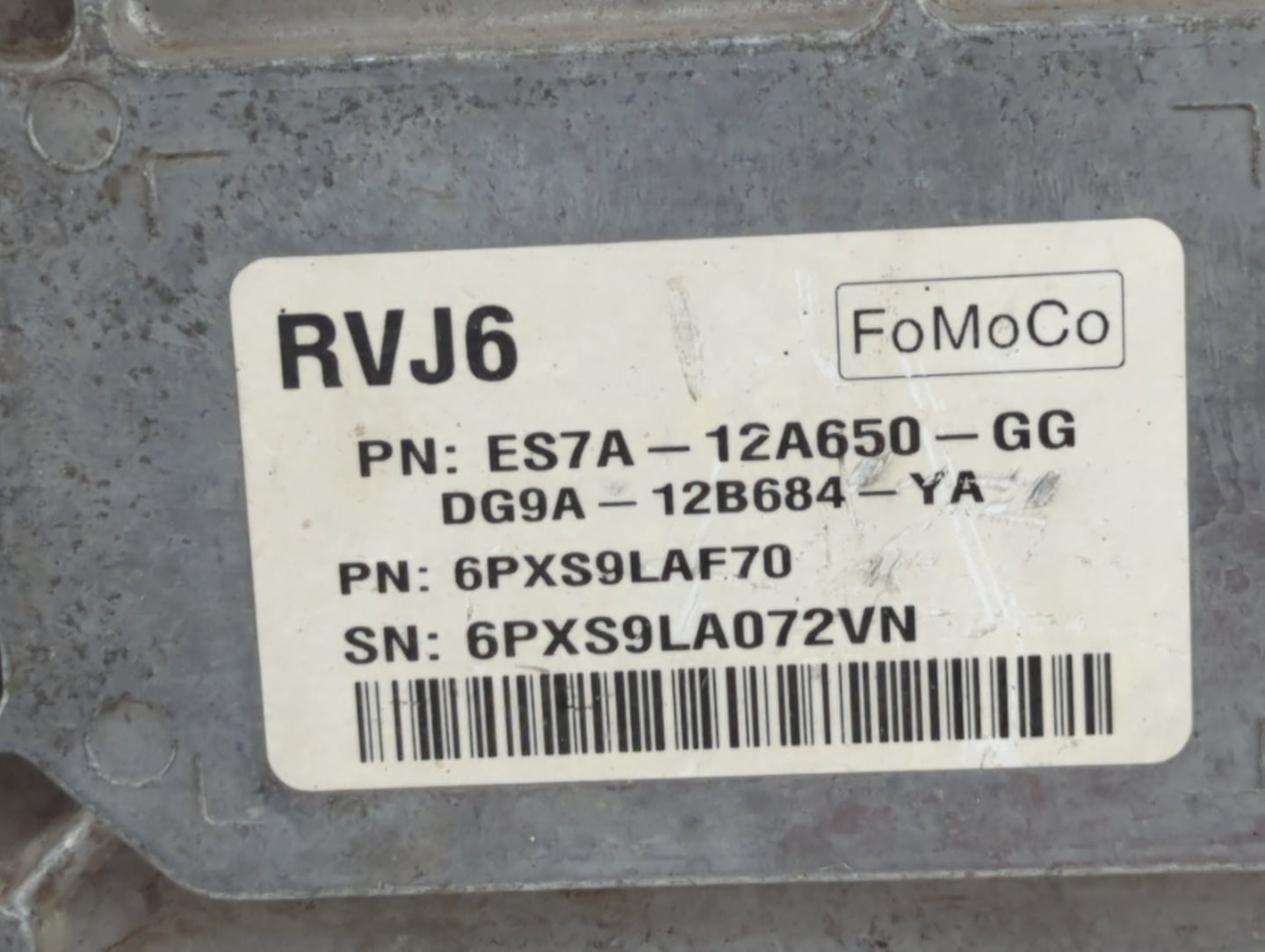 2014-2016 Ford Fusion PCM Engine Control Computer ECU ECM PCU OEM P/N:ES7A-12A650-GD GS7A-12A650-UA Fits Fits 2014 2015 2016