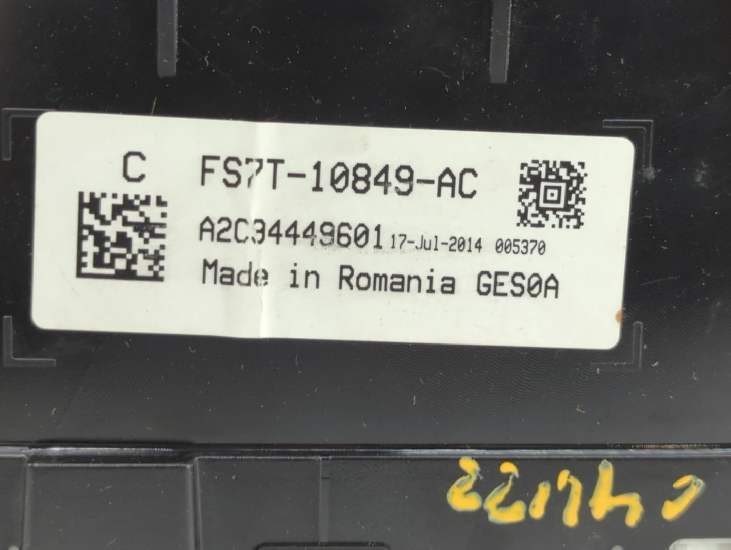 2015 Ford Fusion Instrument Cluster Speedometer Gauges P/N:FS7T-10849-AC Fits OEM Used Auto Parts - Oemusedautoparts1.com