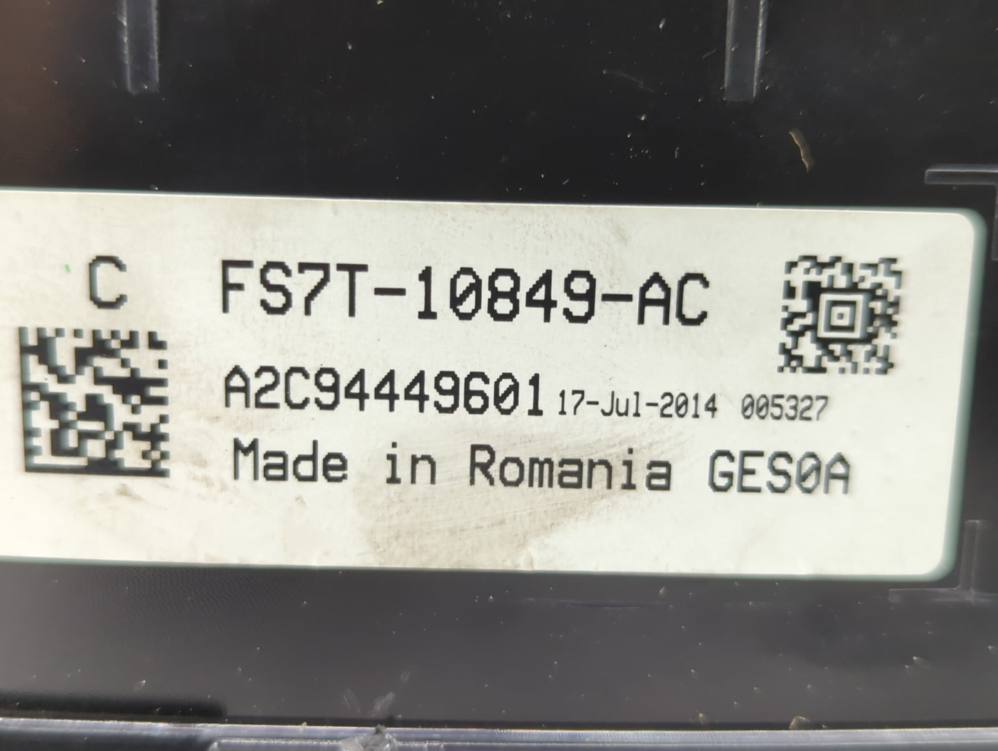 2015 Ford Fusion Instrument Cluster Speedometer Gauges P/N:FS7T-10849-AC Fits OEM Used Auto Parts - Oemusedautoparts1.com