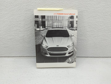 2015 Ford Fusion Owners Manual Book Guide OEM Used Auto Parts - Oemusedautoparts1.com