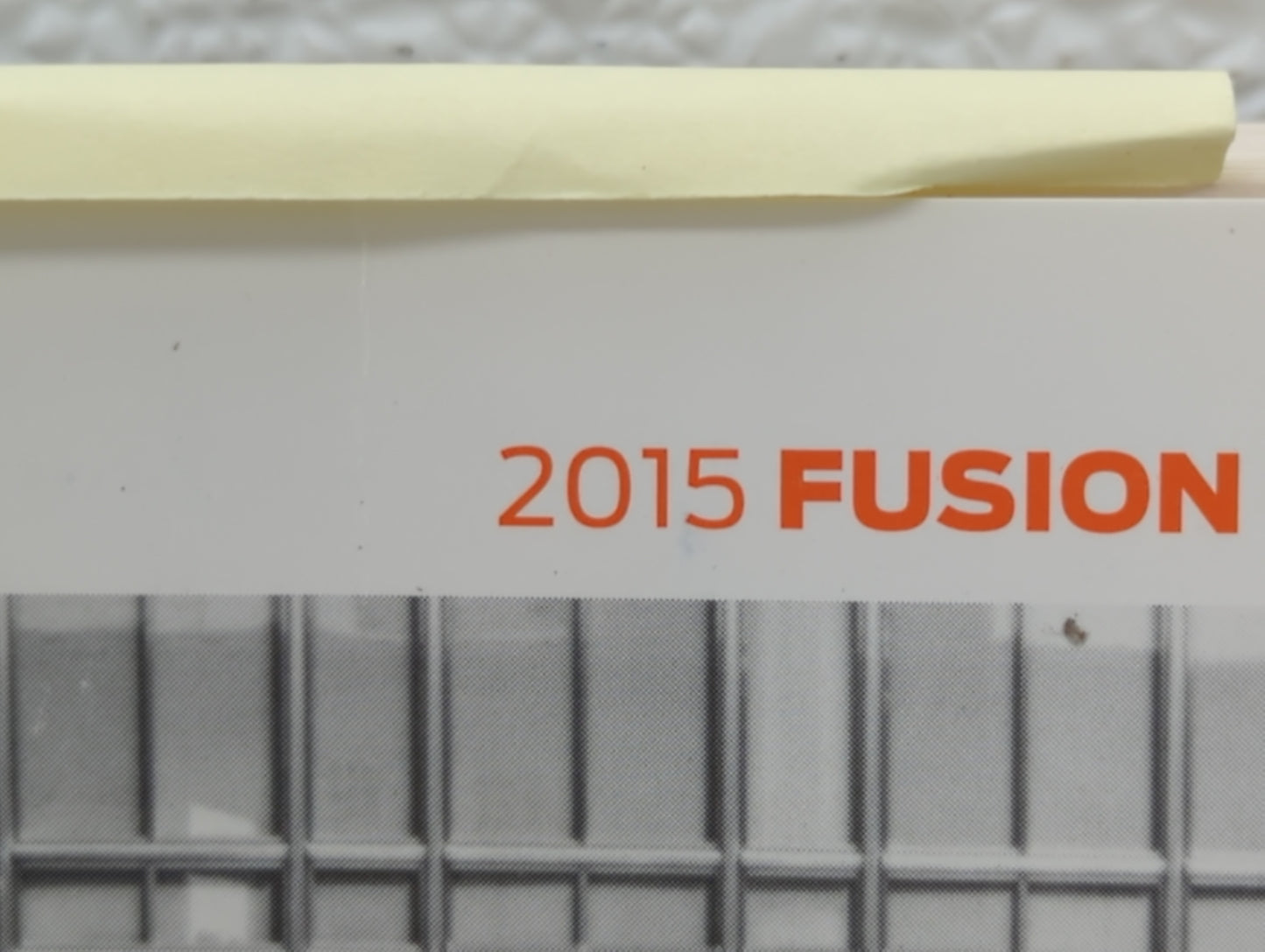 2015 Ford Fusion Owners Manual Book Guide OEM Used Auto Parts - Oemusedautoparts1.com