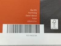 2015 Ford Fusion Owners Manual Book Guide OEM Used Auto Parts - Oemusedautoparts1.com