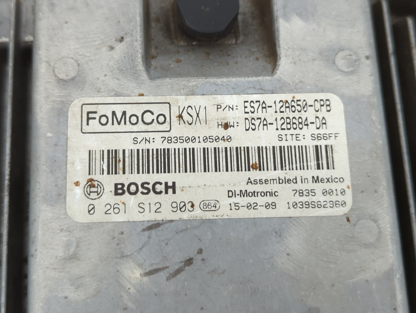 2014-2016 Ford Fusion PCM Engine Control Computer ECU ECM PCU OEM P/N:DS7A-12B684-DA ES7A-12A650-EK Fits Fits 2014 2015 2016