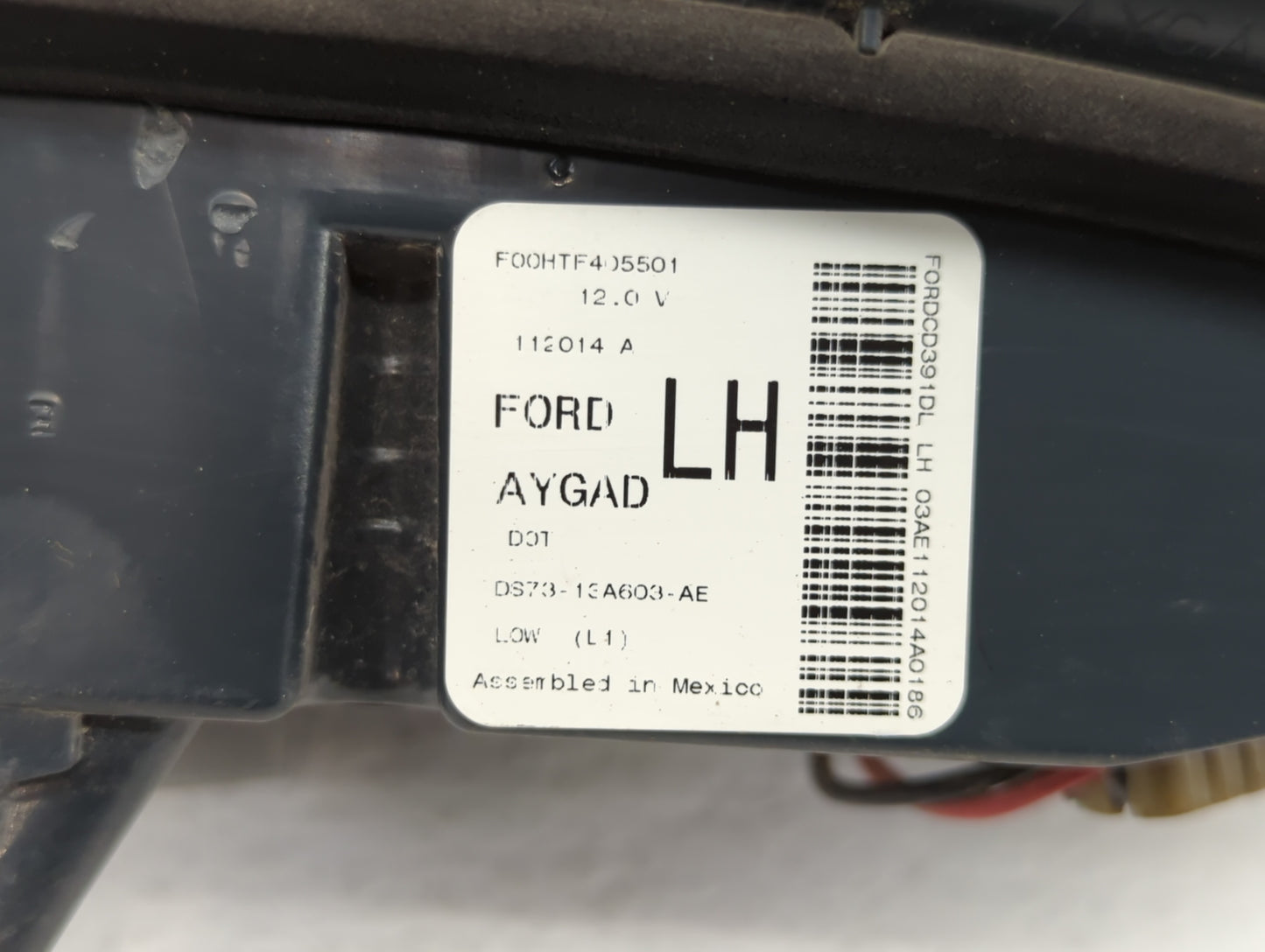 2015 Ford Fusion Driver Left Oem Head Light Headlight Lamp - Oemusedautoparts1.com
