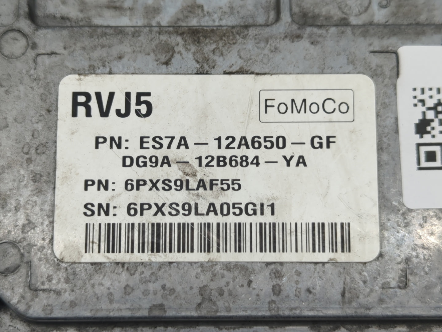 2014-2016 Ford Fusion PCM Engine Control Computer ECU ECM PCU OEM P/N:ES7A-12A650-JF ES7A-12A650-GF Fits Fits 2014 2015 2016