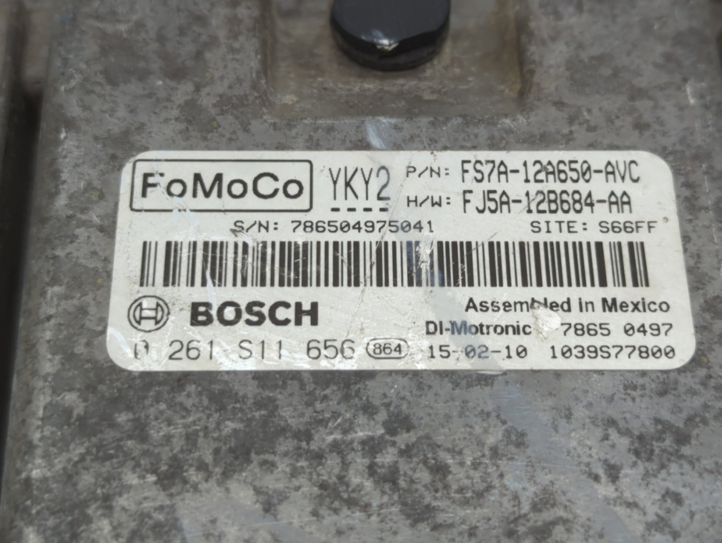 2015 Ford Fusion PCM Engine Control Computer ECU ECM PCU OEM P/N:FJ5A-12B684-AA FS7A-12A650-AUC, FS7A-12A650-AVC Fits OEM Us