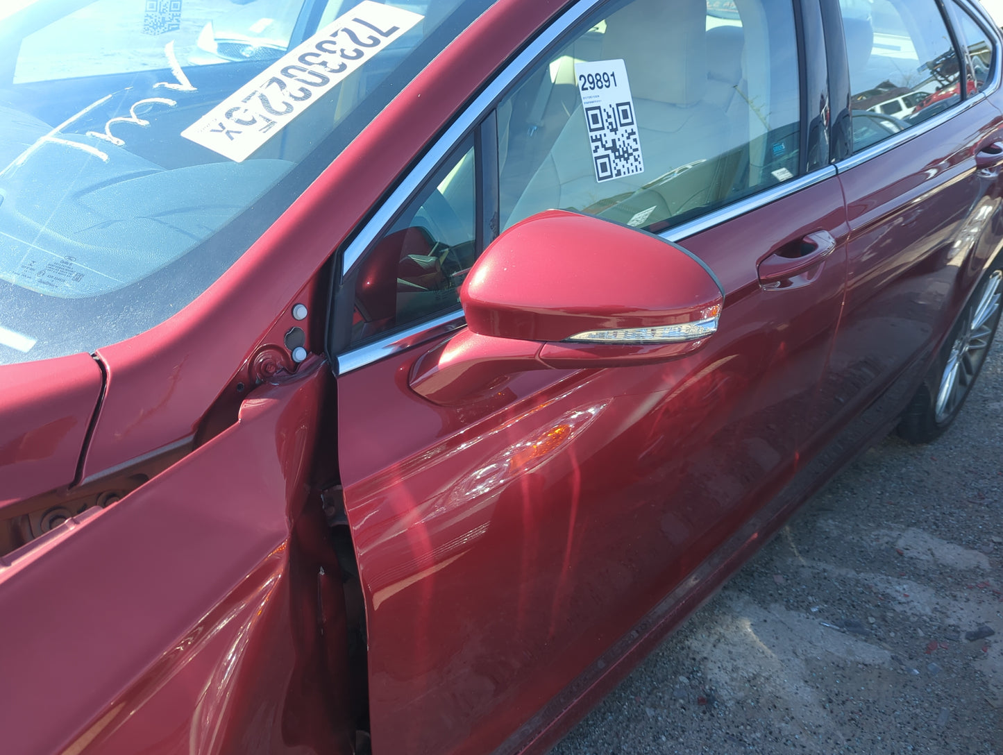 2015 Ford Fusion Driver Side View Mirror - Left Door Mirror OEM Used - Oemusedautoparts1.com