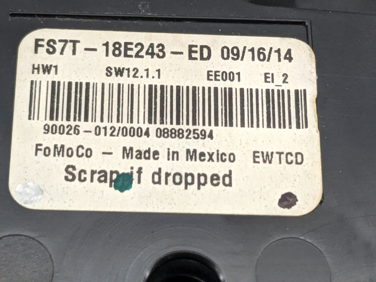 2015-2015 Ford Fusion Radio Control Panel 5030847 - Oemusedautoparts1.com