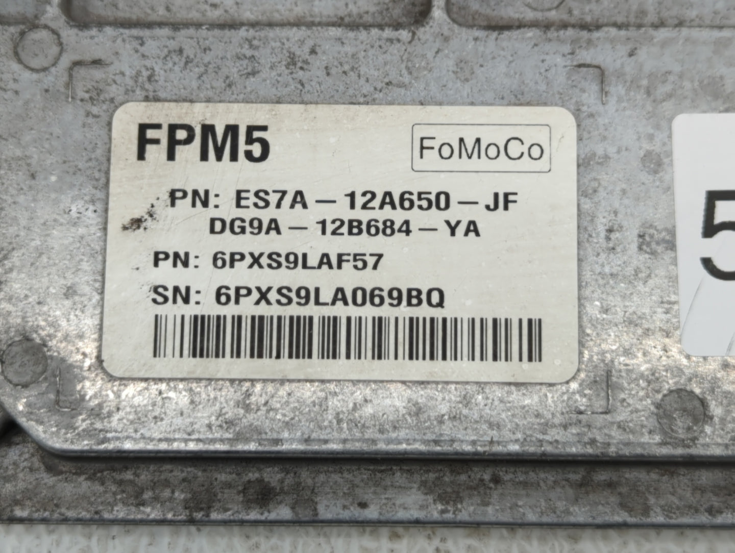 2014-2016 Ford Fusion PCM Engine Control Computer ECU ECM PCU OEM P/N:ES7A-12A650-JF FJ5A-12B684-AA Fits Fits 2014 2015 2016