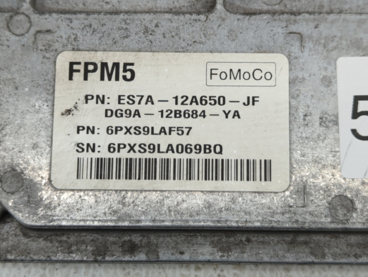 2014-2016 Ford Fusion PCM Engine Control Computer ECU ECM PCU OEM P/N:ES7A-12A650-JF FJ5A-12B684-AA Fits Fits 2014 2015 2016