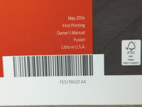 2015 Ford Fusion Owners Manual Book Guide P/N:FE5J 19A321AA OEM Used Auto Parts - Oemusedautoparts1.com