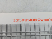 2015 Ford Fusion Owners Manual Book Guide P/N:FE5J 19A321AA OEM Used Auto Parts - Oemusedautoparts1.com