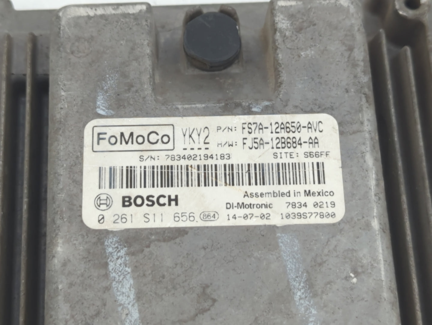 2015 Ford Fusion PCM Engine Control Computer ECU ECM PCU OEM P/N:FJ5A-12B684-AA FS7A-12A650-AVC Fits OEM Used Auto Parts - O