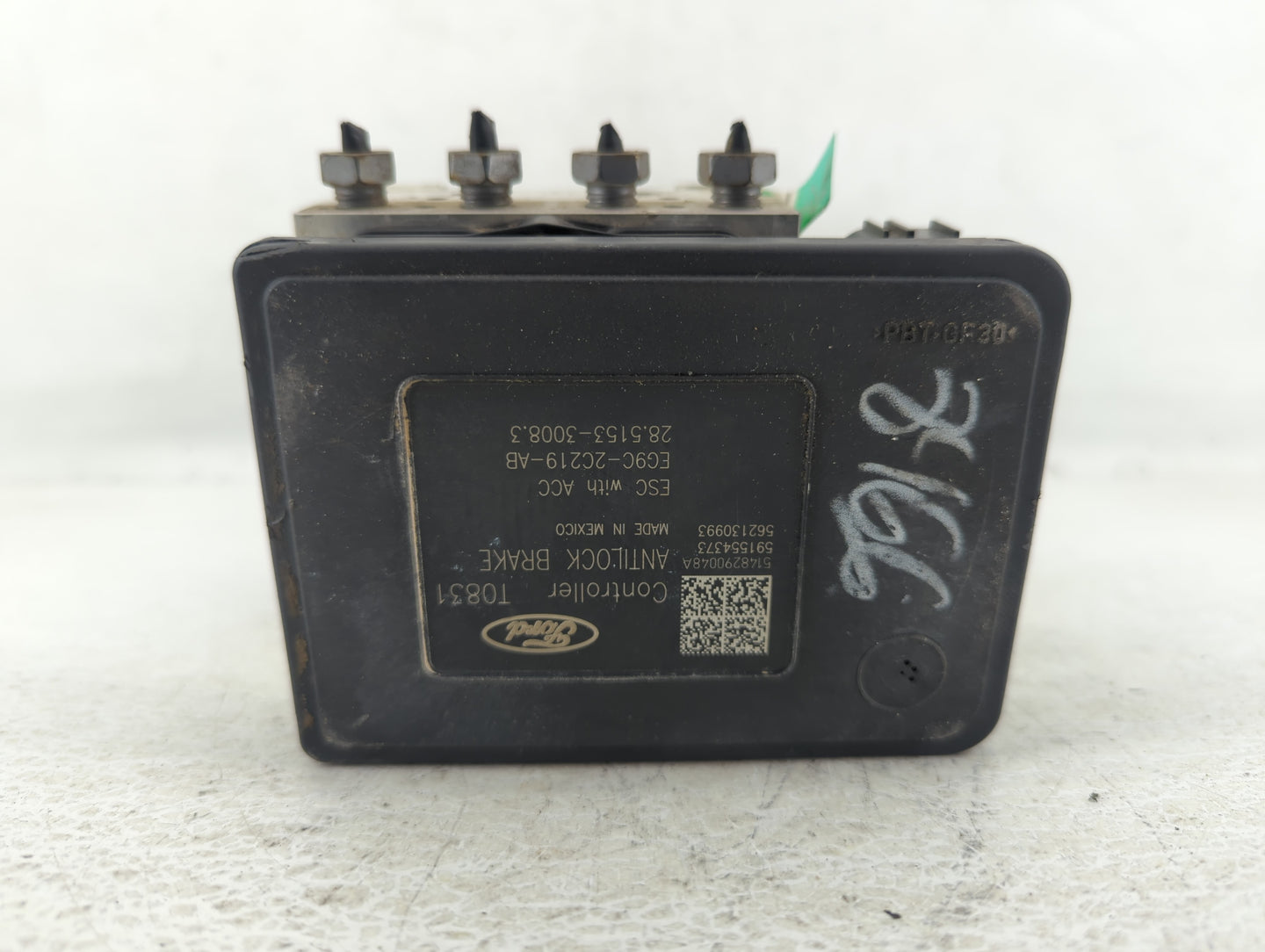 2014-2016 Ford Fusion ABS Pump Control Module Replacement P/N:EG9C-2C405-AD Fits Fits 2014 2015 2016 OEM Used Auto Parts - O