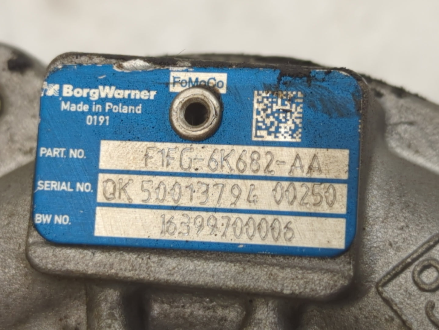2014 Ford Fusion Turbocharger Turbo Charger Super Charger Supercharger - Oemusedautoparts1.com