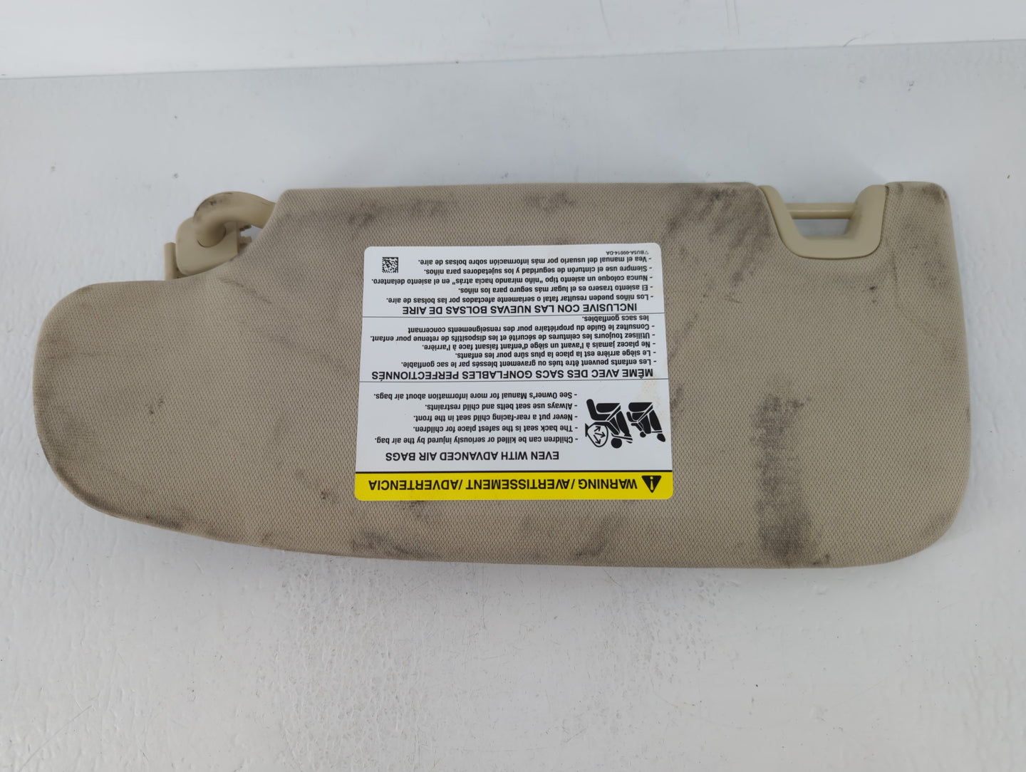 2015-2016 Ford Fusion Sun Visor Shade Replacement Passenger Right Mirror Fits Fits 2015 2016 OEM Used Auto Parts - Oemusedau