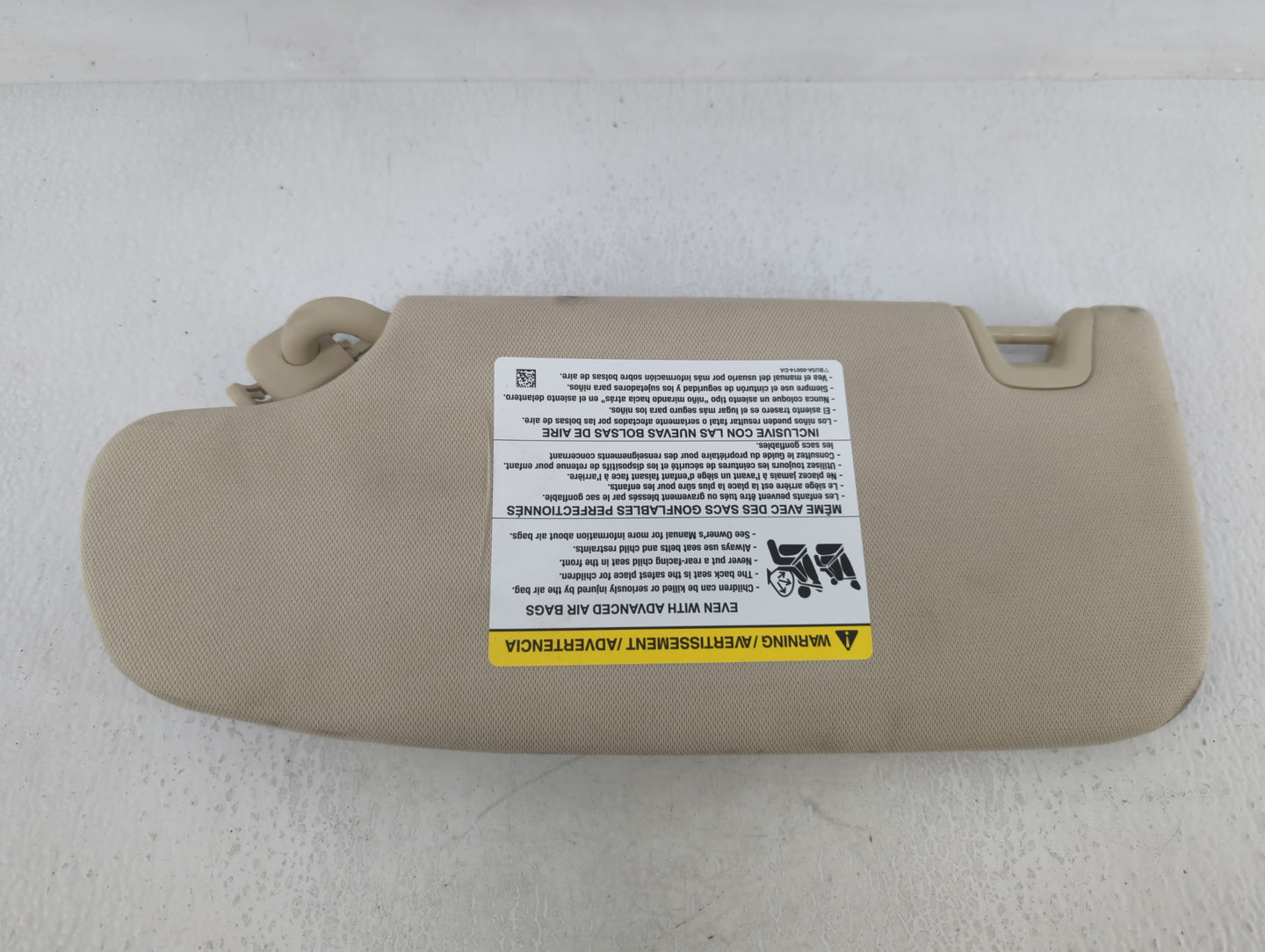 2015-2016 Ford Fusion Sun Visor Shade Replacement Passenger Right Mirror Fits Fits 2015 2016 OEM Used Auto Parts - Oemusedau