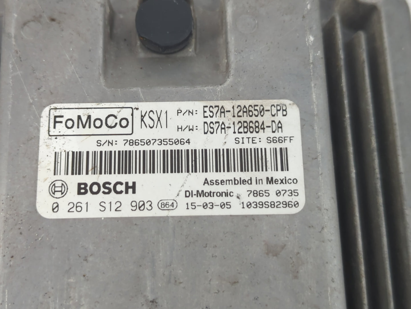 2014-2016 Ford Fusion PCM Engine Control Computer ECU ECM PCU OEM P/N:DS7A-12B684-DA ES7A-12A650-CPB Fits Fits 2014 2015 201