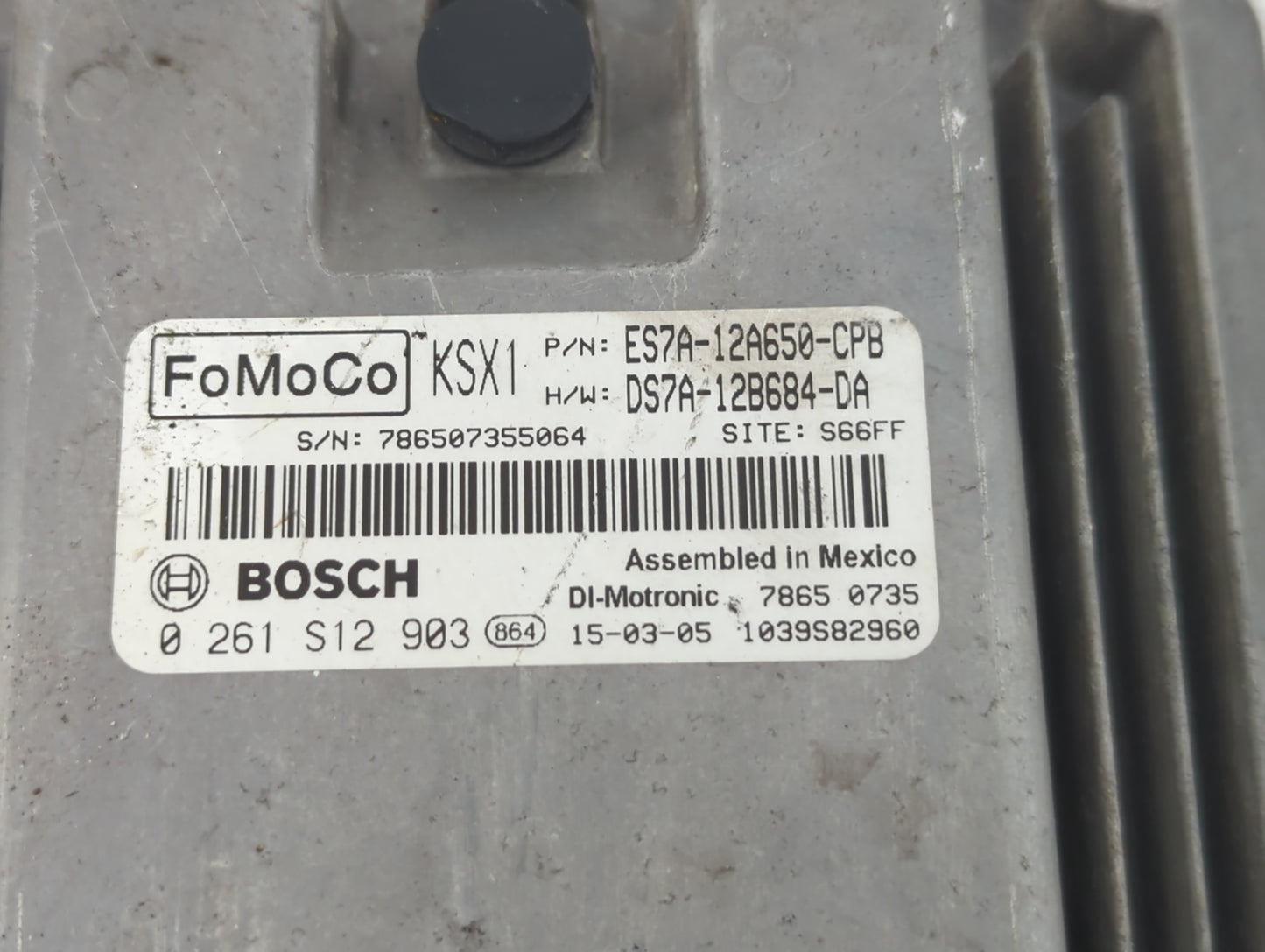 2014-2016 Ford Fusion PCM Engine Control Computer ECU ECM PCU OEM P/N:DS7A-12B684-DA ES7A-12A650-CPB Fits Fits 2014 2015 201
