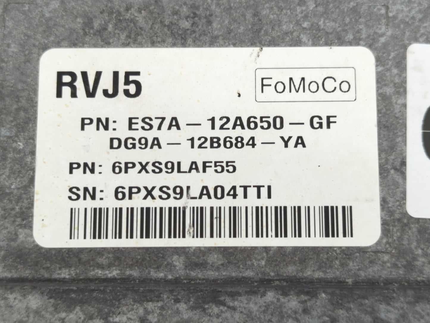 2014-2016 Ford Fusion PCM Engine Control Computer ECU ECM PCU OEM P/N:6PXS9LAF55 ES7A-12A650-GF Fits Fits 2014 2015 2016 OEM