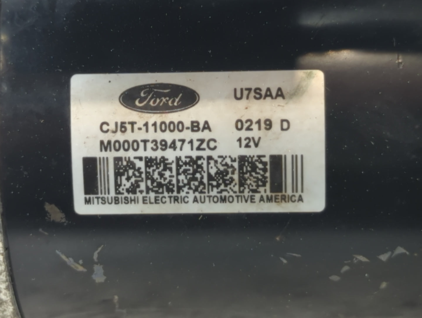 2013-2016 Ford Fusion Car Starter Motor Solenoid OEM P/N:M000T39471ZC CJ5T-11000-BA Fits Fits 2013 2014 2015 2016 OEM Used A