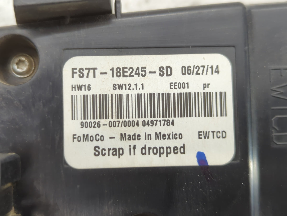 2015 Ford Fusion Radio AM FM Cd Player Receiver Replacement P/N:FS7T-18E245-SD Fits OEM Used Auto Parts - Oemusedautoparts1.