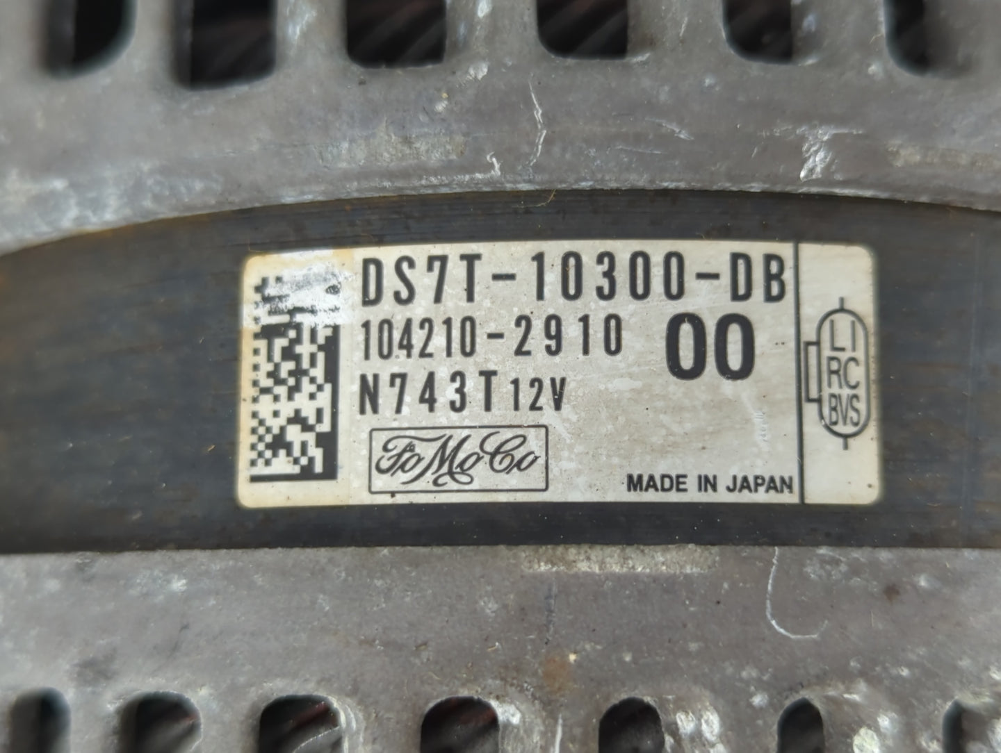 2013-2020 Ford Fusion Alternator Replacement Generator Charging Assembly Engine OEM P/N:104210-2910 DS7T-10300-DB Fits OEM U
