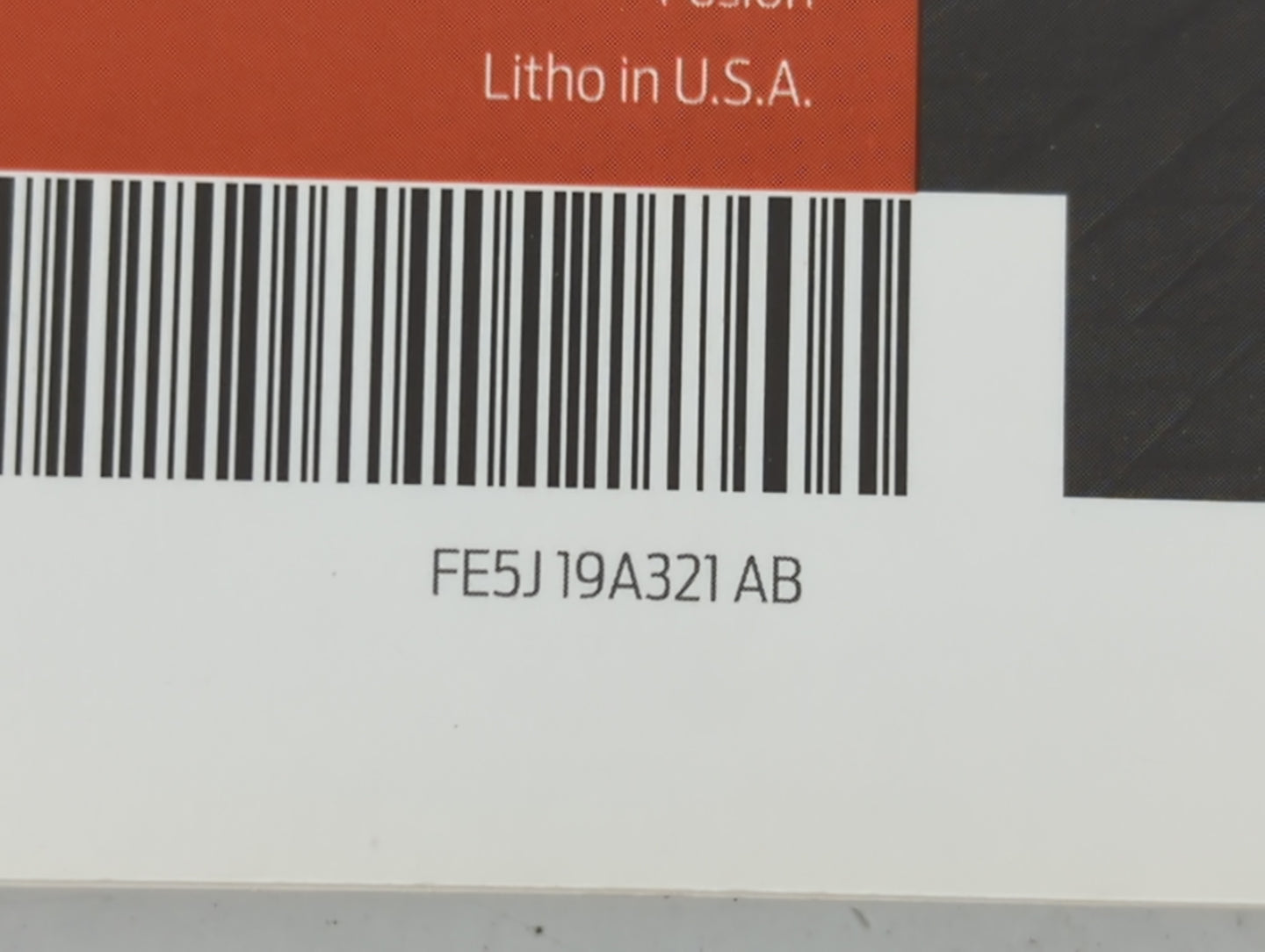 2015 Ford Fusion Owners Manual Book Guide P/N:FE5J 19A321 AB OEM Used Auto Parts - Oemusedautoparts1.com