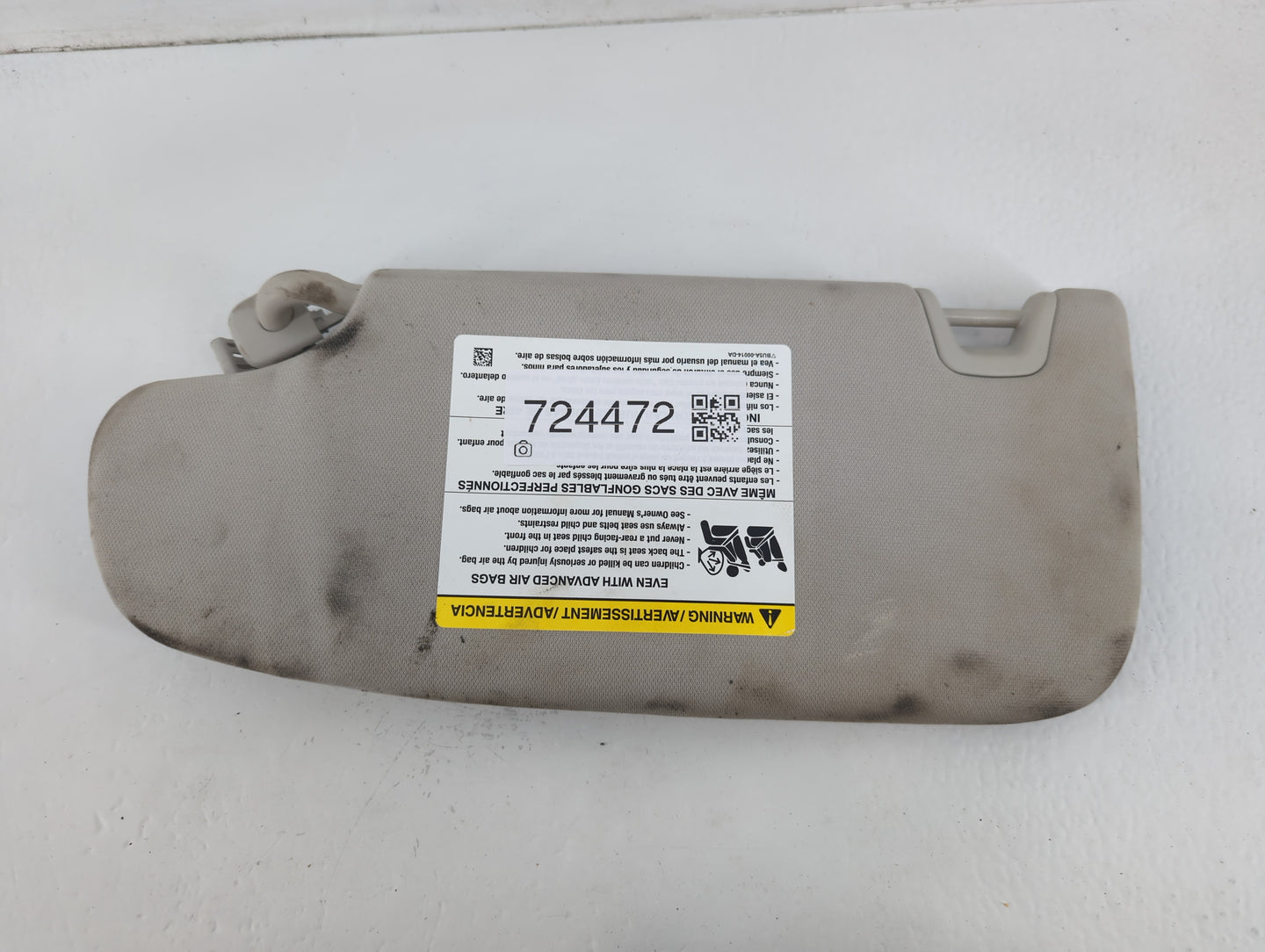 2015-2016 Ford Fusion Sun Visor Shade Replacement Passenger Right Mirror Fits Fits 2015 2016 OEM Used Auto Parts - Oemusedau