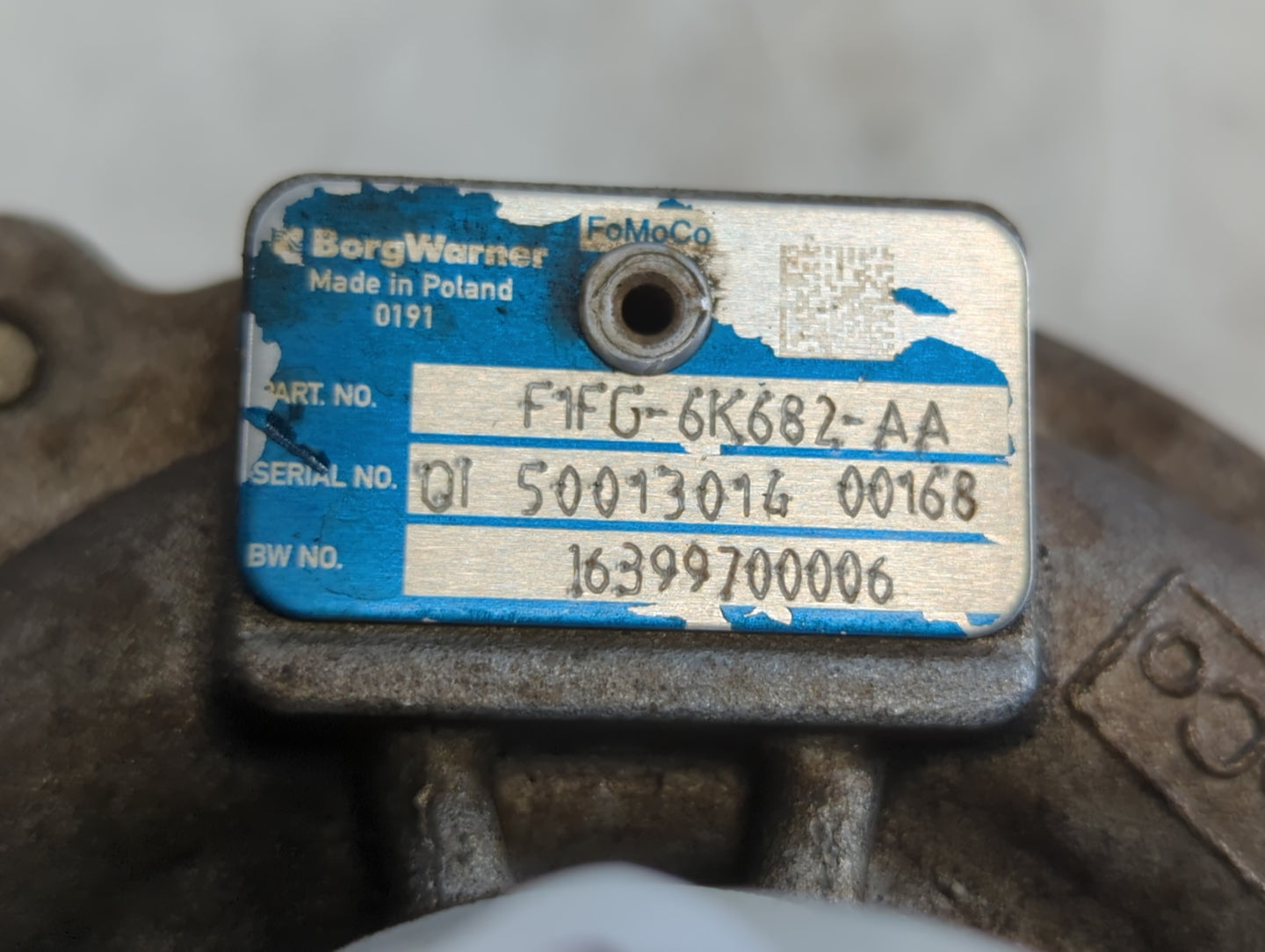 2014 Ford Fusion Turbocharger Turbo Charger Super Charger Supercharger - Oemusedautoparts1.com