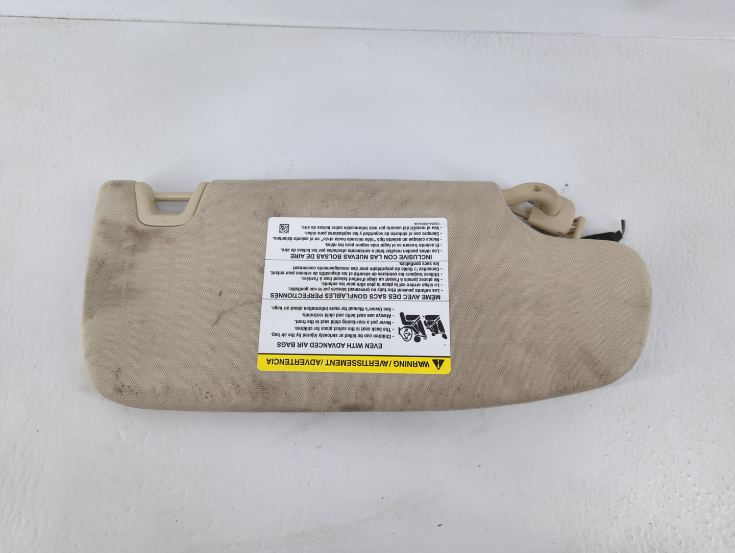 2015-2016 Ford Fusion Sun Visor Shade Replacement Passenger Right Mirror Fits Fits 2015 2016 OEM Used Auto Parts - Oemusedau