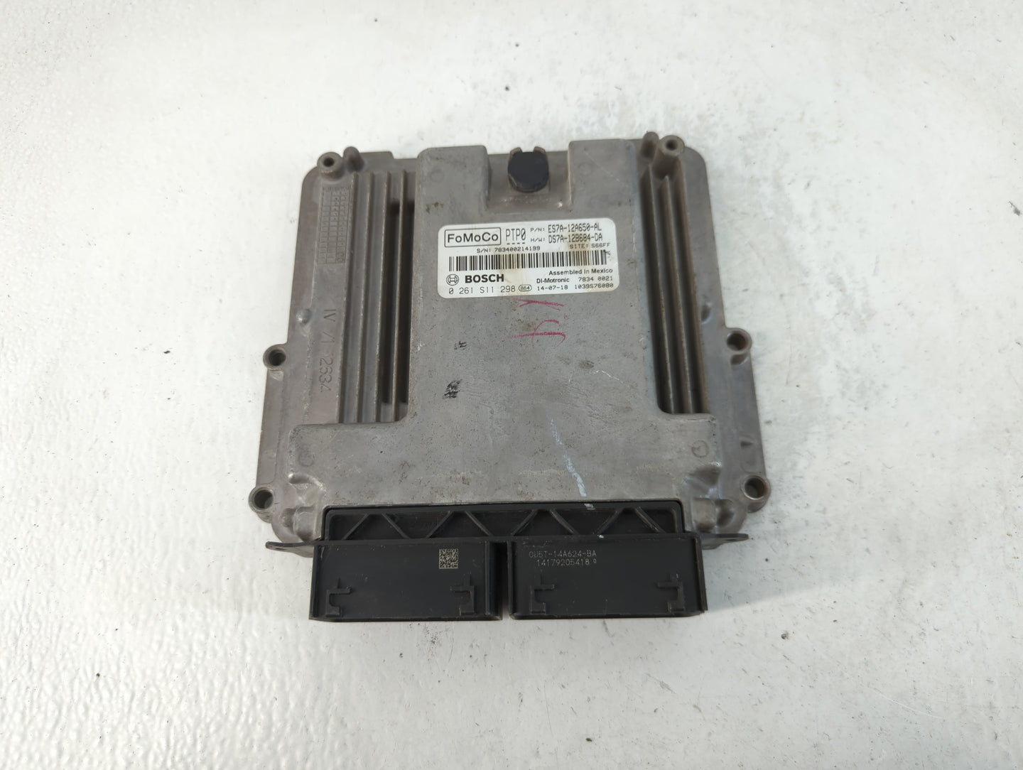 2014-2016 Ford Fusion PCM Engine Control Computer ECU ECM PCU OEM P/N:ES7A-12A650-AL Fits Fits 2014 2015 2016 OEM Used Auto 