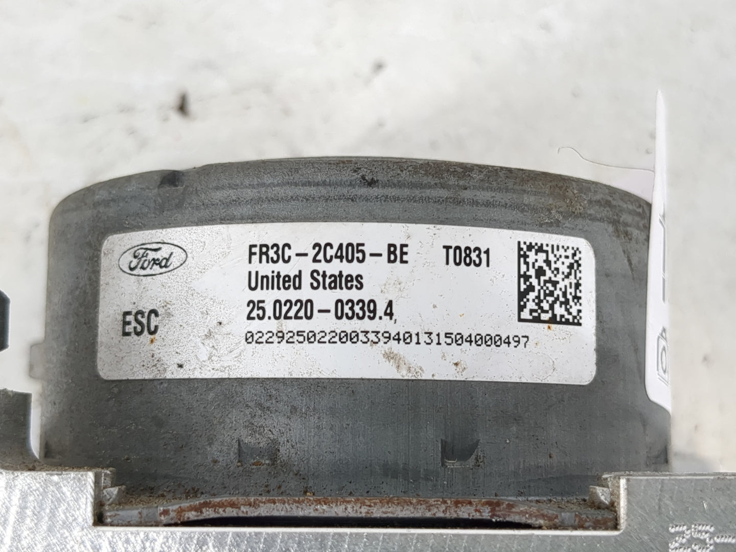 2015 Ford Mustang ABS Pump Control Module Replacement P/N:FR3C-2C405-BE Fits OEM Used Auto Parts - Oemusedautoparts1.com