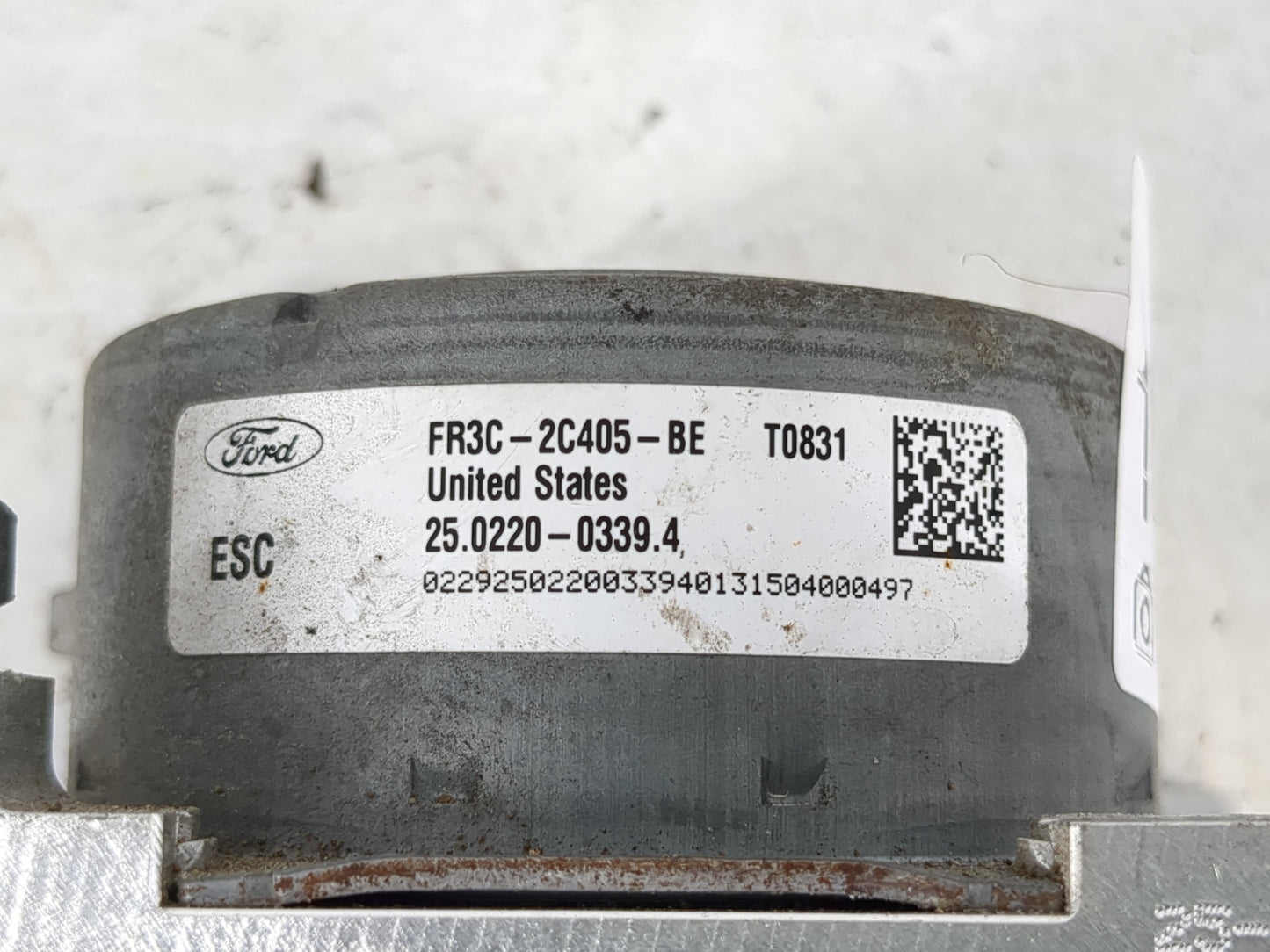 2015 Ford Mustang ABS Pump Control Module Replacement P/N:FR3C-2C405-BE Fits OEM Used Auto Parts - Oemusedautoparts1.com