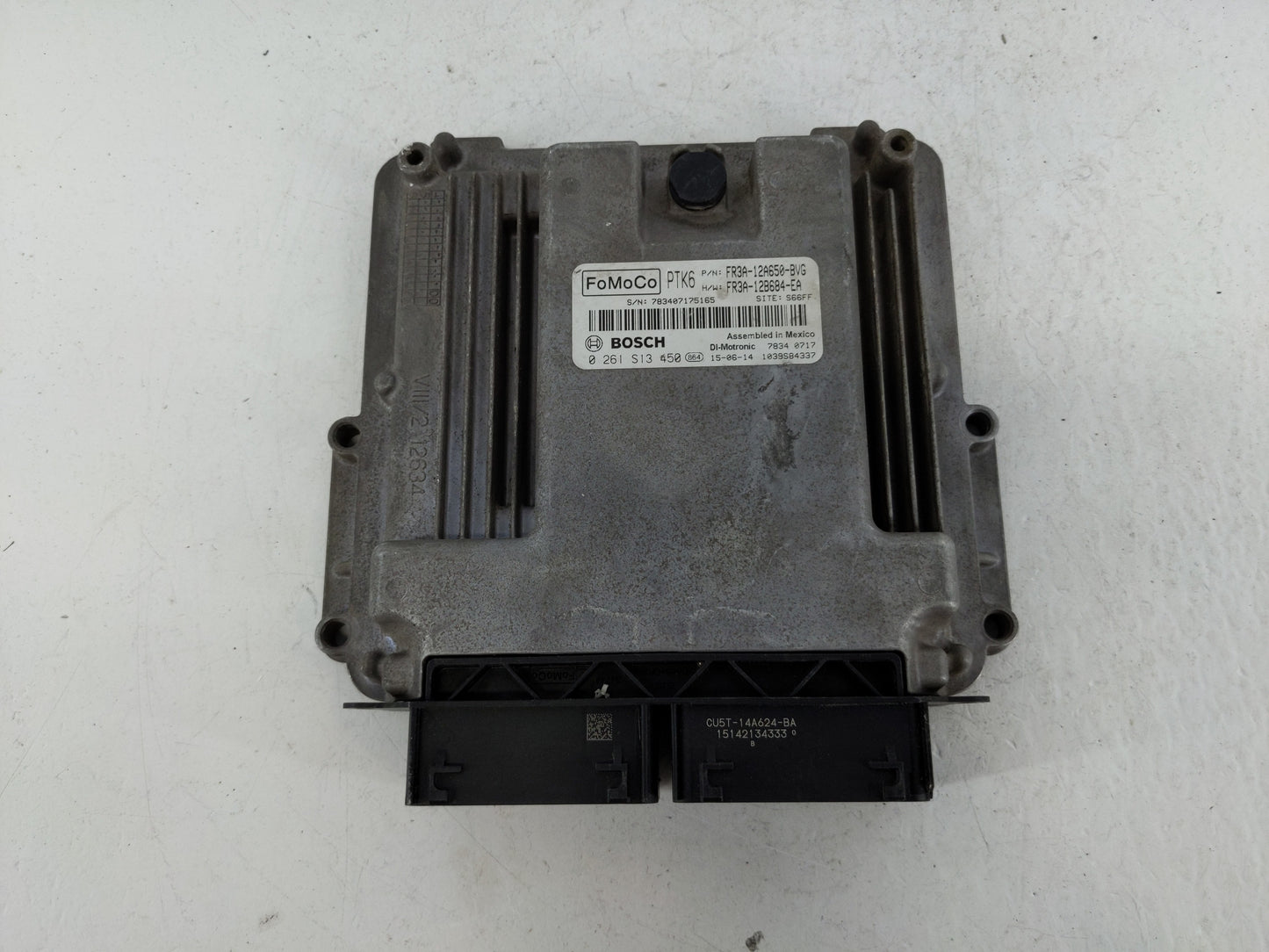 2015 Ford Mustang PCM Engine Control Computer ECU ECM PCU OEM P/N:FR3A-12A650-BVG Fits OEM Used Auto Parts - Oemusedautopart