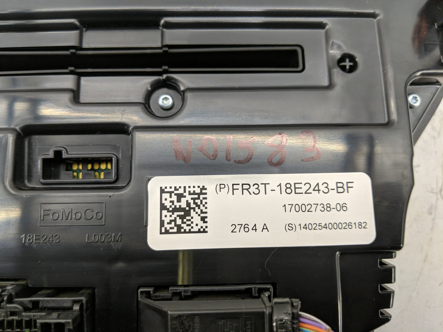 2015 Ford Mustang Radio AM FM Cd Player Receiver Replacement P/N:FR3T-18E243-BF Fits OEM Used Auto Parts - Oemusedautoparts1