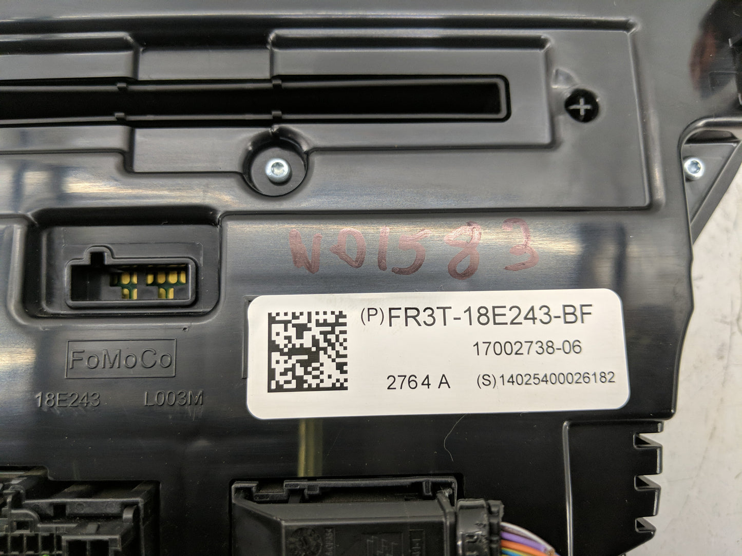 2015 Ford Mustang Radio AM FM Cd Player Receiver Replacement P/N:FR3T-18E243-BF Fits OEM Used Auto Parts - Oemusedautoparts1