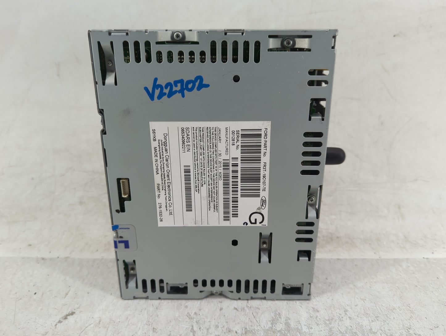 2015 Ford Mustang Radio AM FM Cd Player Receiver Replacement P/N:FR3T-19C107-TE Fits OEM Used Auto Parts - Oemusedautoparts1