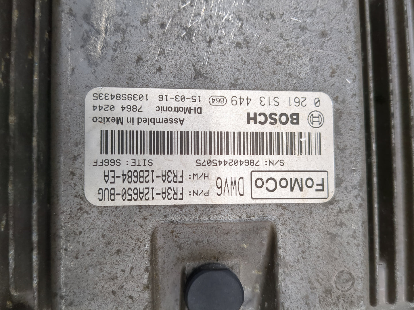 2015 Ford Mustang PCM Engine Control Computer ECU ECM PCU OEM P/N:FR3A-12A650-BUG FR3A-12B684-EA, 0261S13449 Fits OEM Used A