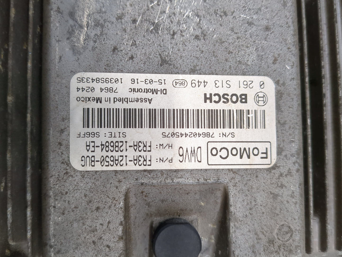 2015 Ford Mustang PCM Engine Control Computer ECU ECM PCU OEM P/N:FR3A-12A650-BUG FR3A-12B684-EA, 0261S13449 Fits OEM Used A